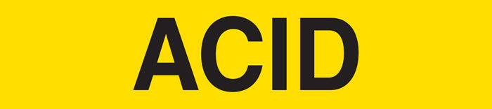 PM1005-series ACID Yellow/Black Printed Self- Adhesive Individual Pipe Identification Markers