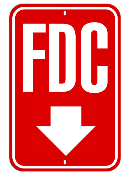 PSS1042R FDC with Down Arrow PrimeGuard® Aluminum Reflective Parking Sign (12 in x 18 in)