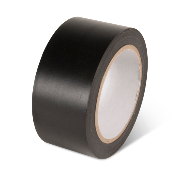 PST215XL Black Extra Long Warehouse Conformable Adhesive Floor Marking Tape (2 in x 180 ft)