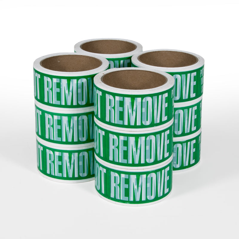 DO NOT REMOVE POTABLE WATER SEAL Cooler Printed Adhesive Marking Tape (2 in x 165 ft) & Printed Adhesive Decals (6 in x 7 in)
