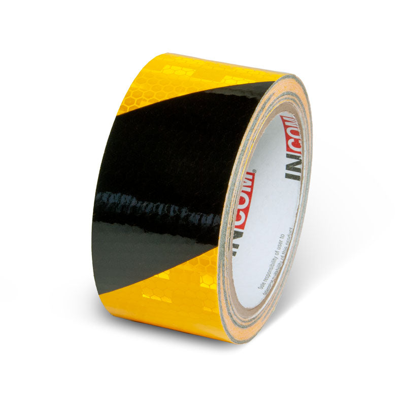 Prismatic Hazard Stripe Engineer Grade Reflective Adhesive Tape (30 ft)