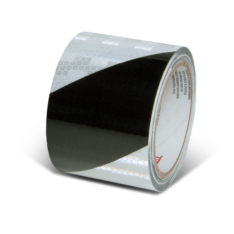 Prismatic Hazard Stripe Engineer Grade Reflective Adhesive Tape (30 ft)