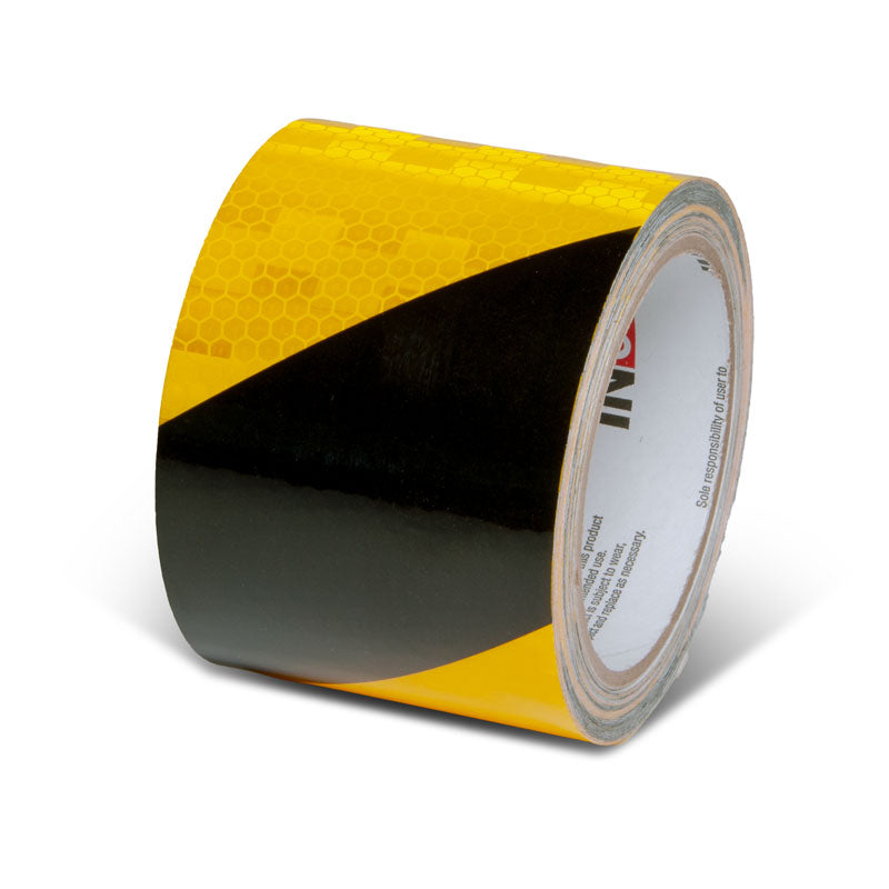 Prismatic Hazard Stripe Engineer Grade Reflective Adhesive Tape (30 ft)