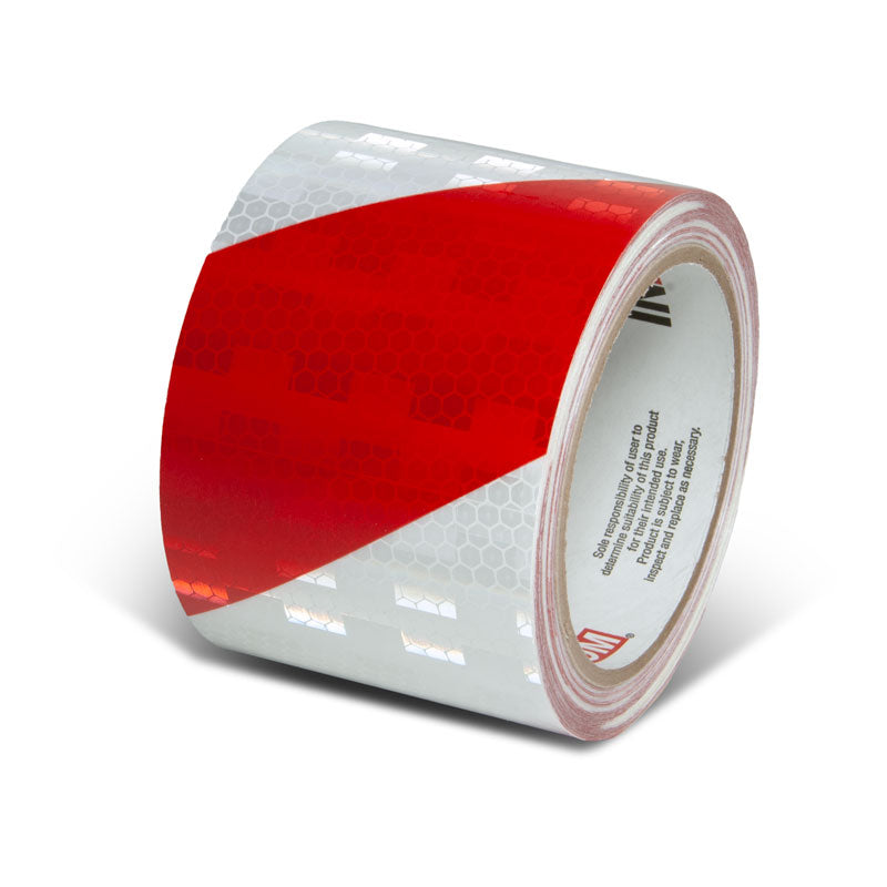 Prismatic Hazard Stripe Engineer Grade Reflective Adhesive Tape (30 ft)
