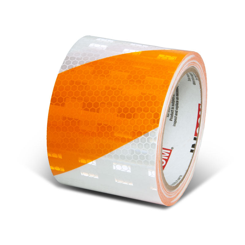 Prismatic Hazard Stripe Engineer Grade Reflective Adhesive Tape (30 ft)