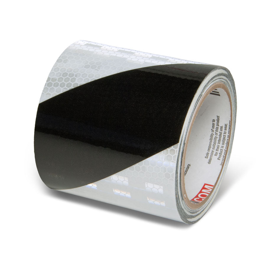Prismatic Hazard Stripe Engineer Grade Reflective Adhesive Tape (30 ft)