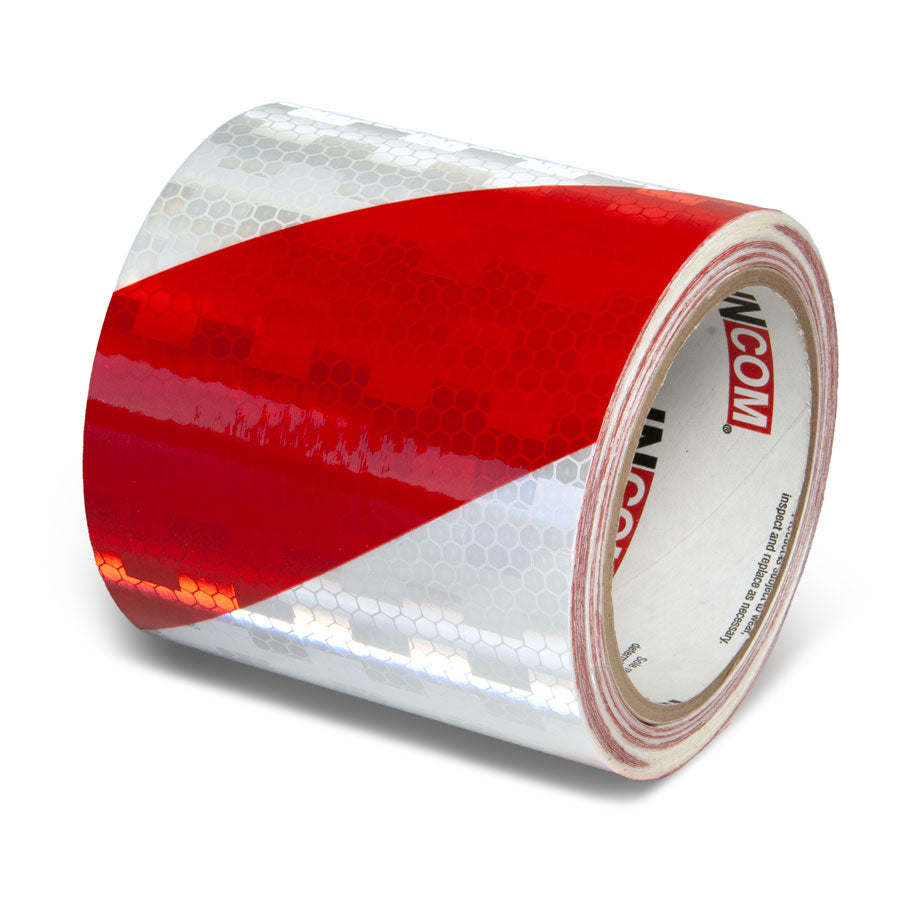 Prismatic Hazard Stripe Engineer Grade Reflective Adhesive Tape (30 ft)
