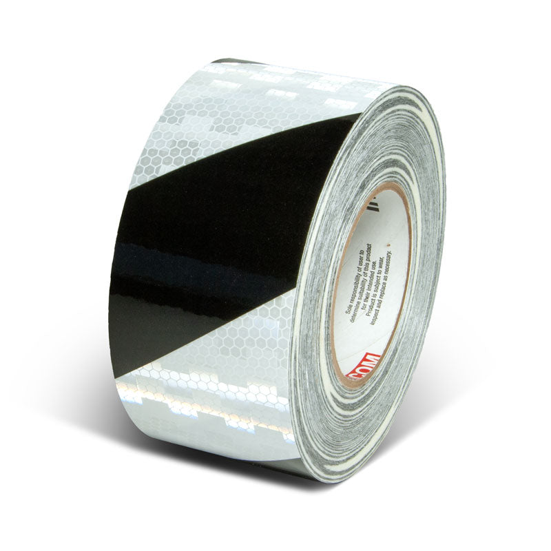Prismatic Hazard Stripe Engineer Grade Reflective Adhesive Tape (150 ft)