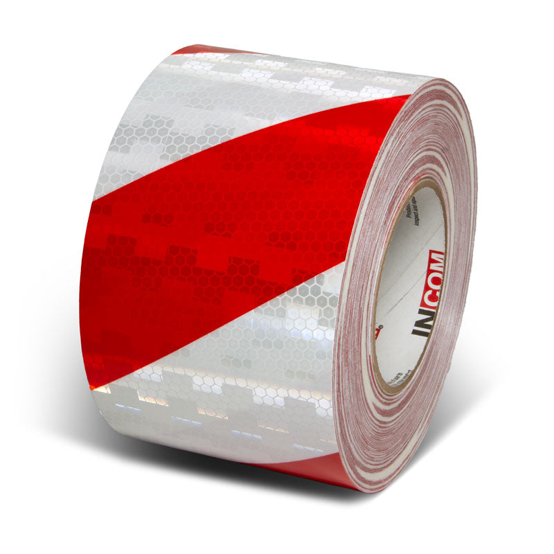Prismatic Hazard Stripe Engineer Grade Reflective Adhesive Tape (150 ft)