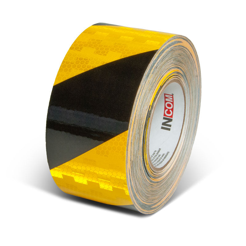 Prismatic Hazard Stripe Engineer Grade Reflective Adhesive Tape (150 ft)