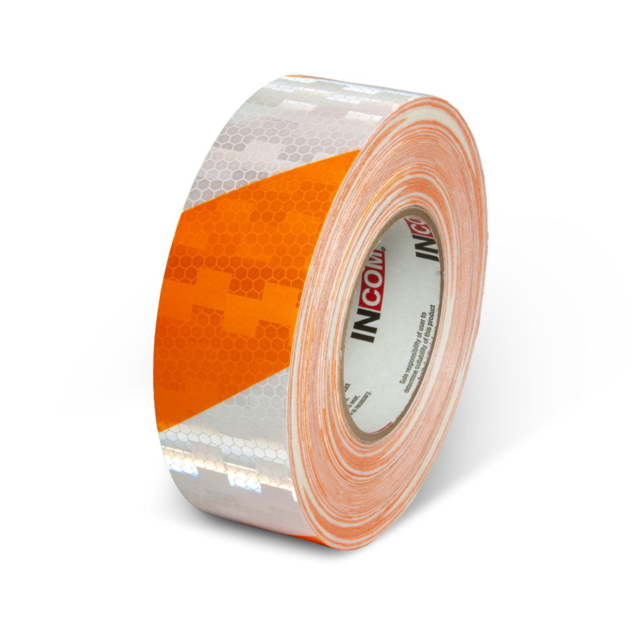 Prismatic Hazard Stripe Engineer Grade Reflective Adhesive Tape (150 ft)
