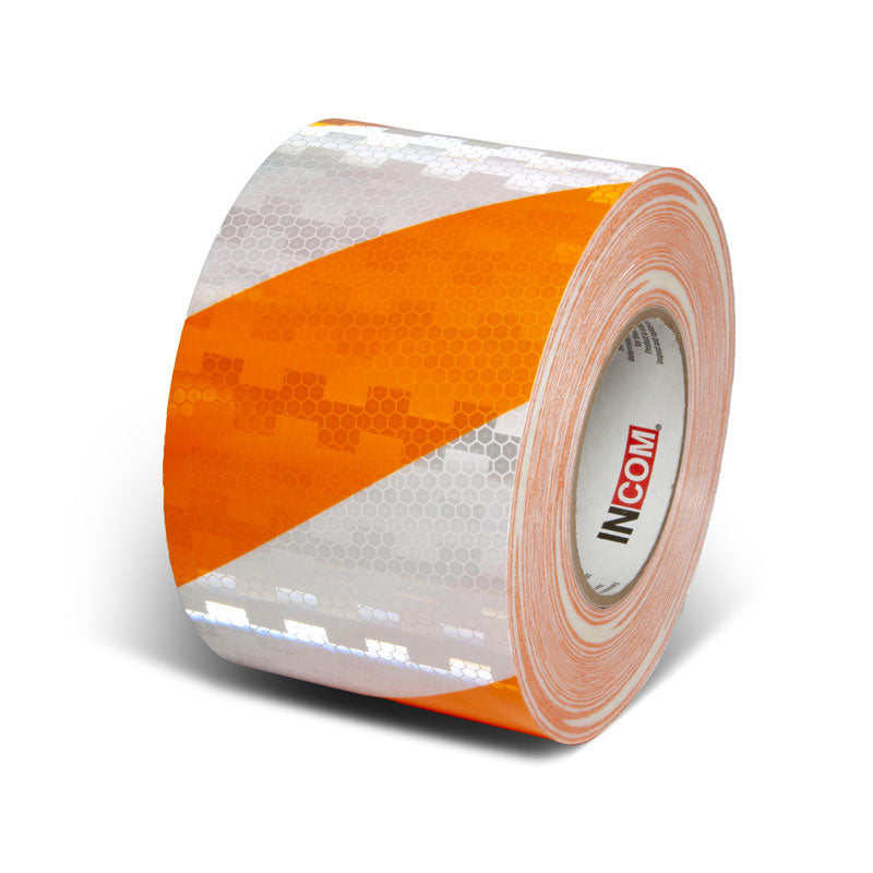 Prismatic Hazard Stripe Engineer Grade Reflective Adhesive Tape (150 ft)