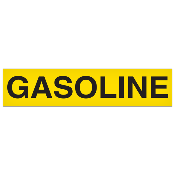 SB7031VL GASOLINE PrimeGuard® Adhesive VynMark™ Safety Decal (2 in x 9 in)