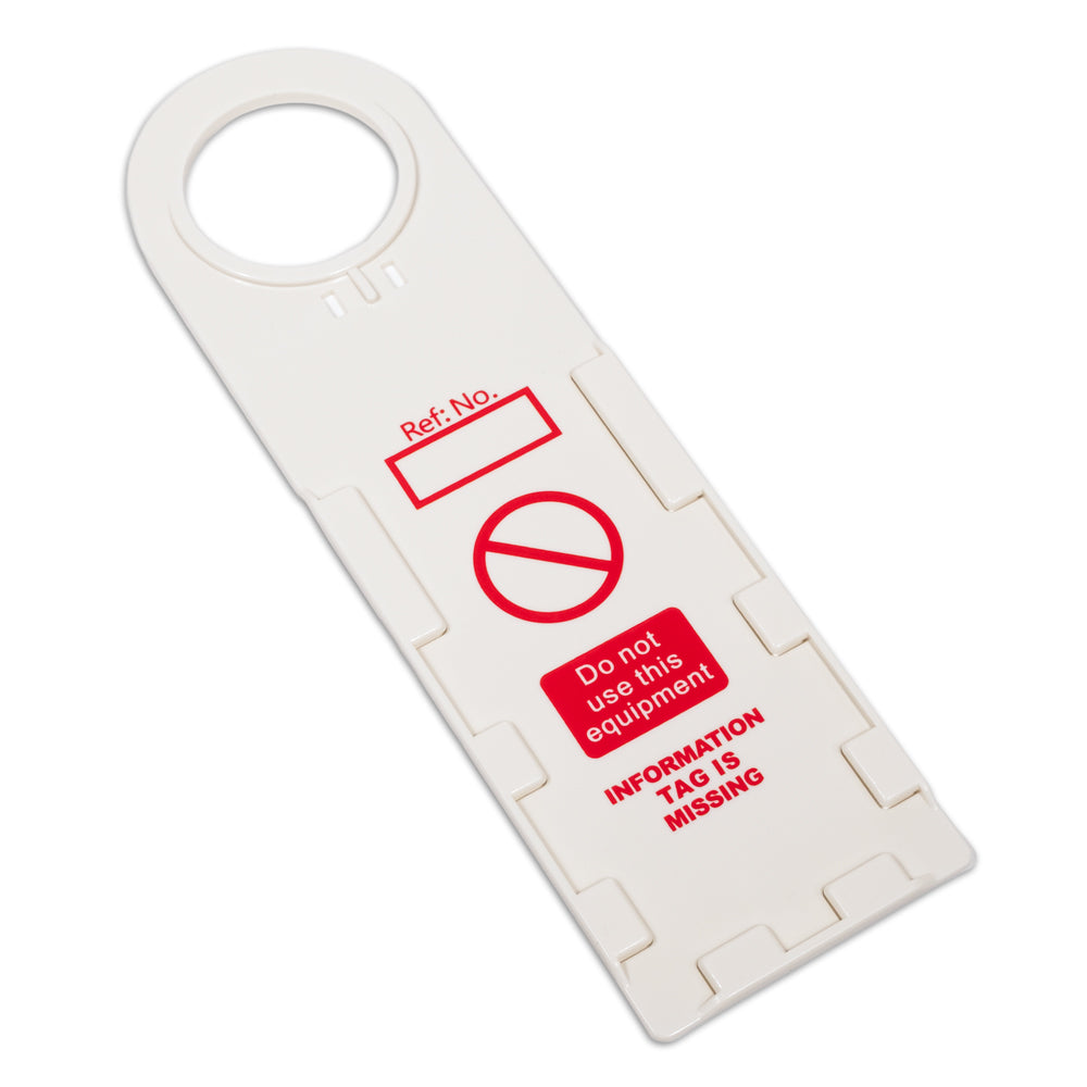 SFD110HLDWH White Scaffold Tag Holder