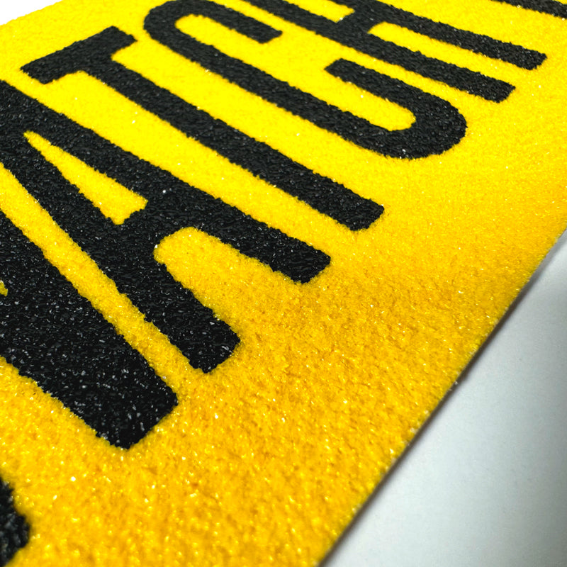 SG8903PT Gator Grip® Premium Worded Print WATCH YOUR STEP Yellow/Black Anti-Slip Grip Roll 60-grit Traction Tape (3 in x 60 ft)