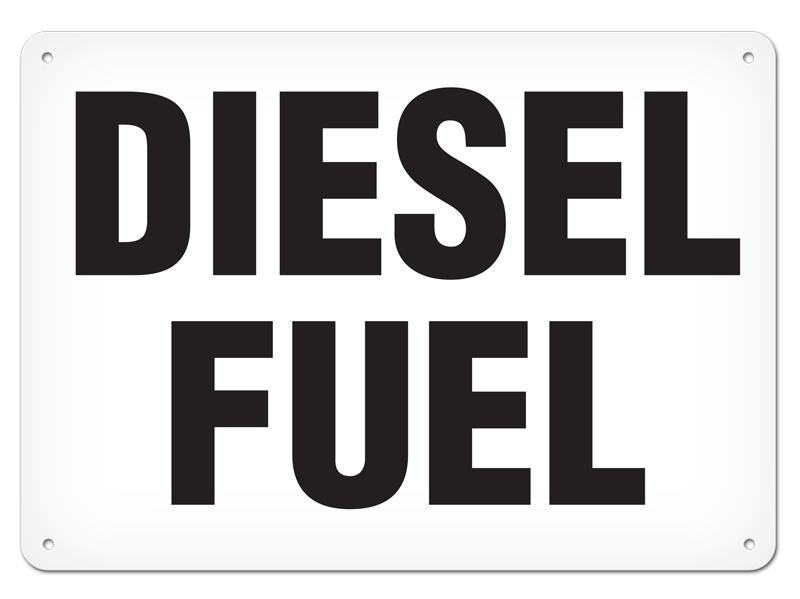 DIESEL FUEL PrimeGuard® Safety Sign