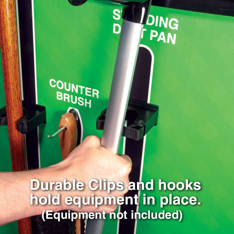 5S Lean Wet and Dry Zone Organizational Shadowboard with Hanging Hardware (30 in x 68 in)