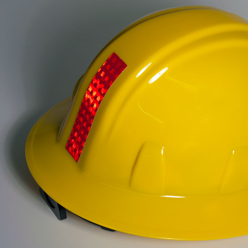 Prismatic Engineer Grade Hard Hat Adhesive Reflector Decals (16 /pkg) 1 in x 4 in
