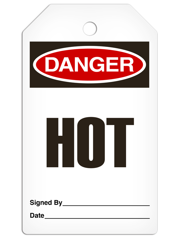 DANGER HOT DuraPly™ Safety Tag (25/pkg)