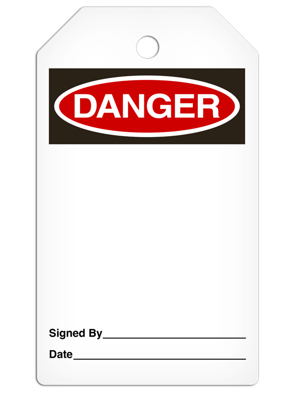 DANGER **Blank** DuraPly™ Safety Tag (25/pkg)