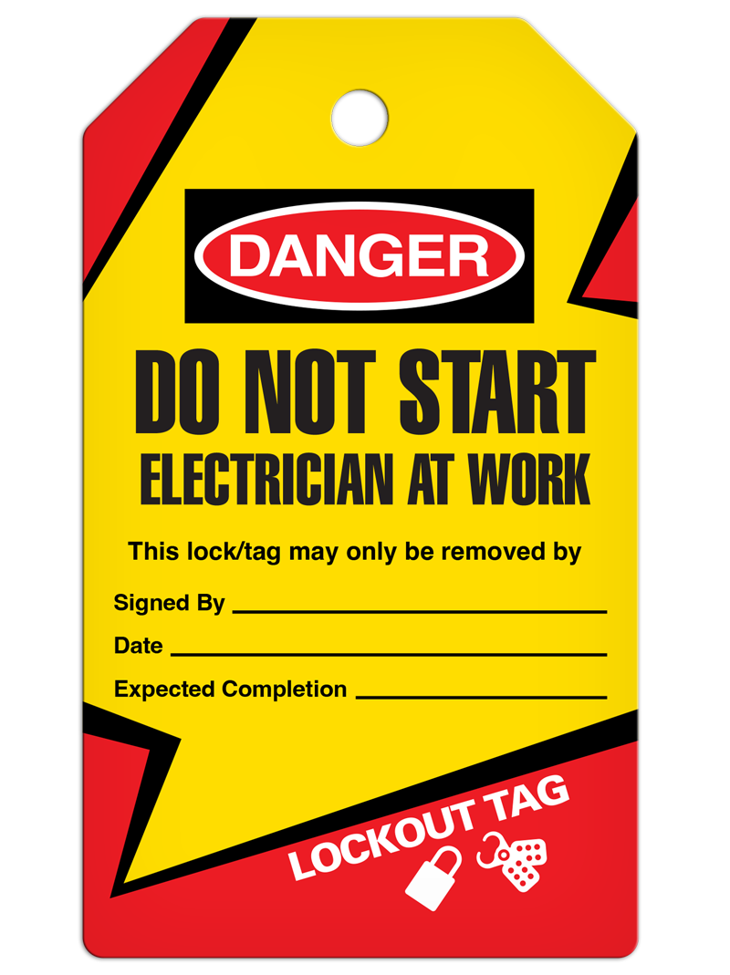 LOCKOUT DO NOT START DuraPly™ Tag (25/pkg)