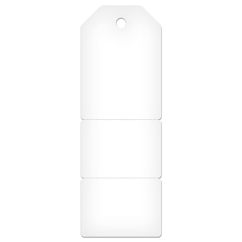 3-Part Perforated SERVICE STATUS INSPECTION DuraPly™ Tag (2.75 in x 7.9 in) 25 /pkg