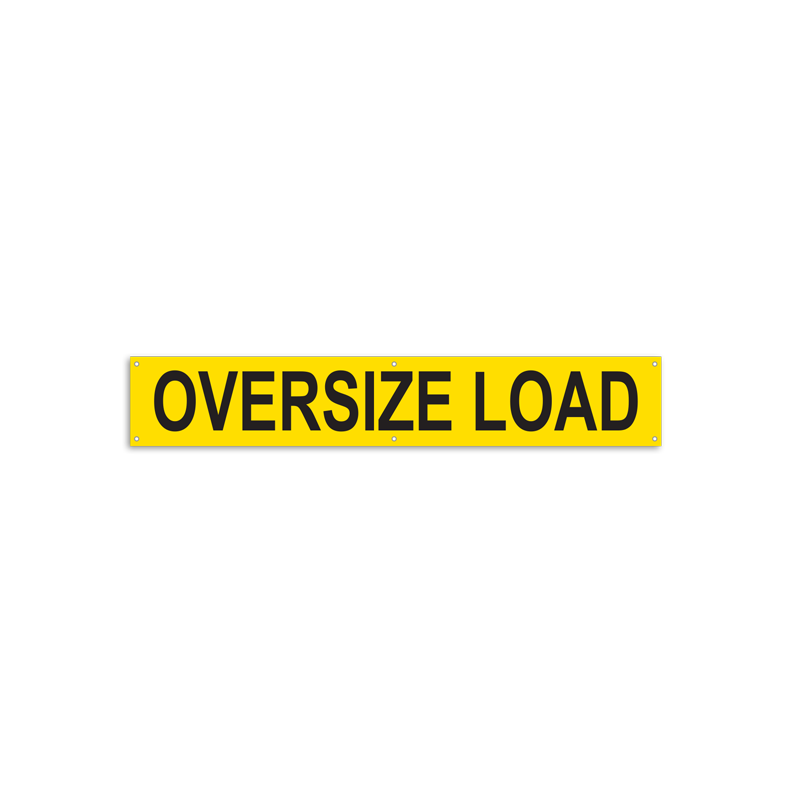 Over-Dimensional Load Heavy Haul Transport Signage and Decals (12 in x 72 in)