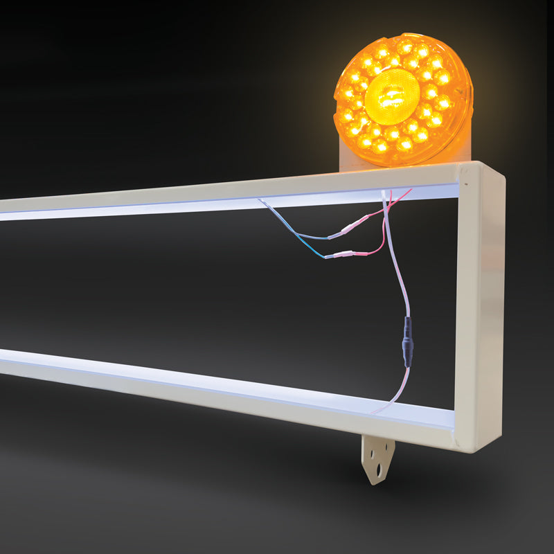 TS8130 Vehicle Mountable Illuminated Light-Up Pilot Car Sign Frame (72 in x 24 in x 5.5 in)