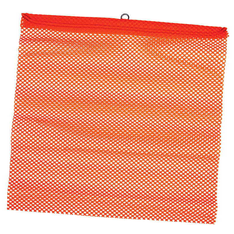 Heavy Haul Polyester Jersey Transport Flags Mounted on Rigid Wire with Loop (18 in x 18 in)