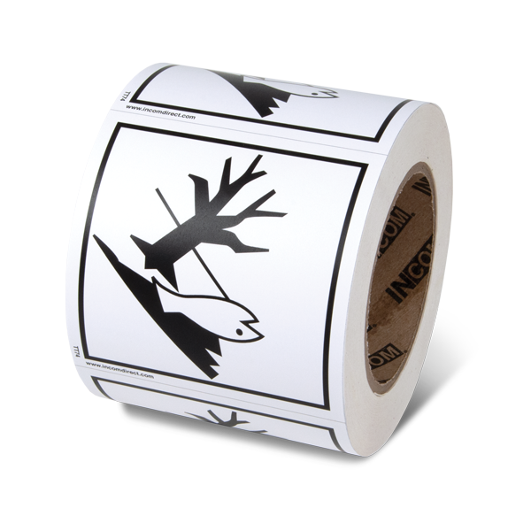 MARINE POLLUTANT TDG Hazardous Material Canadian and International Shipping Labels (4 in x 4 in) 500 /roll