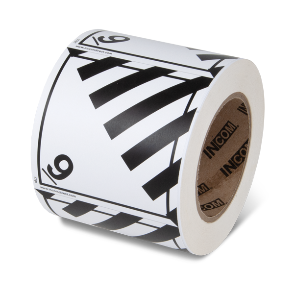 Class 9 MISCELLANEOUS PRODUCTS TDG Hazardous Material Canadian and International Shipping Labels (4 in x 4 in) 500 /roll