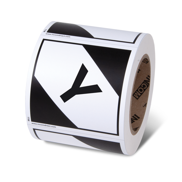 LIMITED QUANTITY DANGEROUS GOODS "Y" TDG Hazardous Material Canadian and International Shipping Labels (4 in x 4 in) 500 /roll
