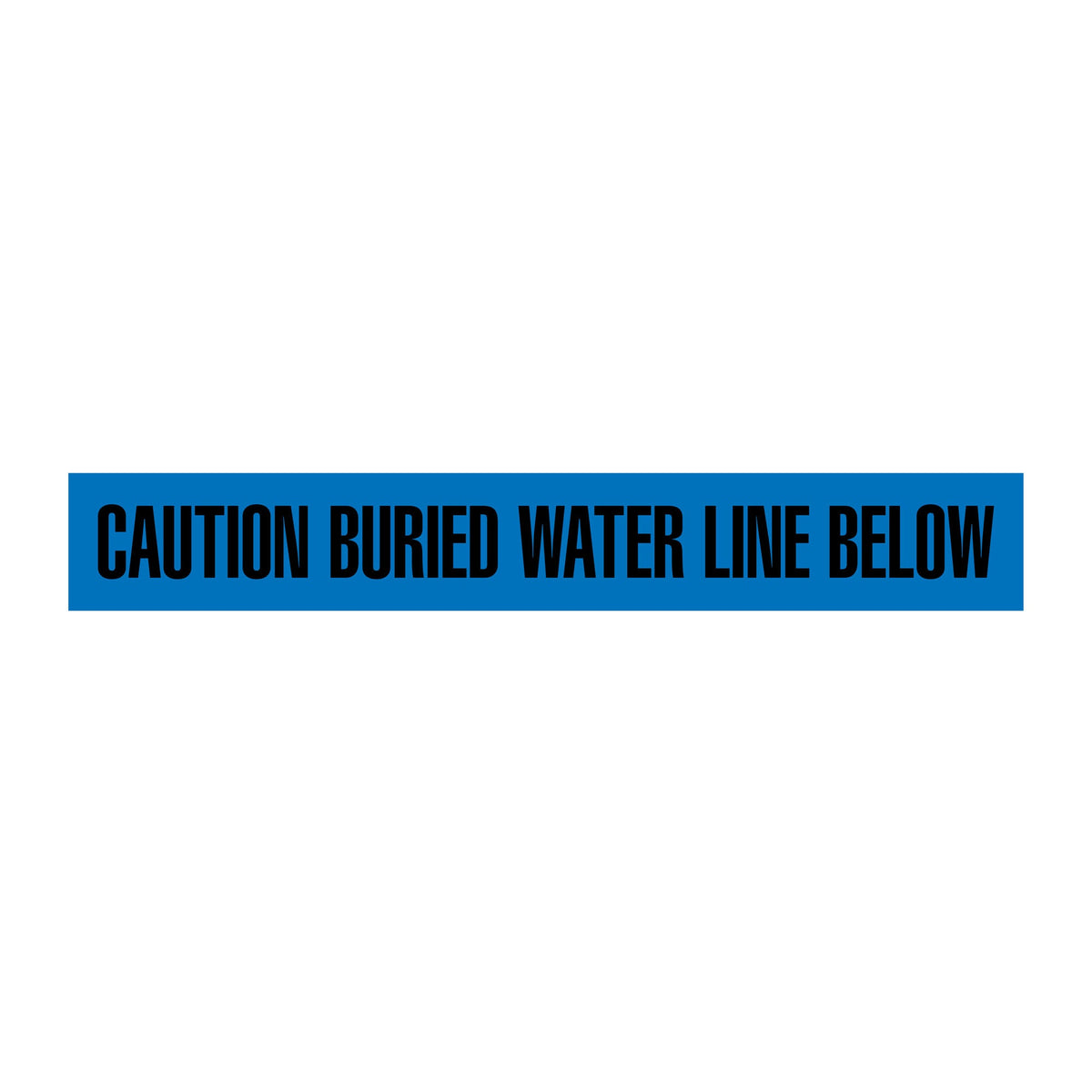 CAUTION BURIED WATER LINE BELOW Blue/Black Underground Utility Marking Warning Roll Tape (1,000 ft) - Price per Roll