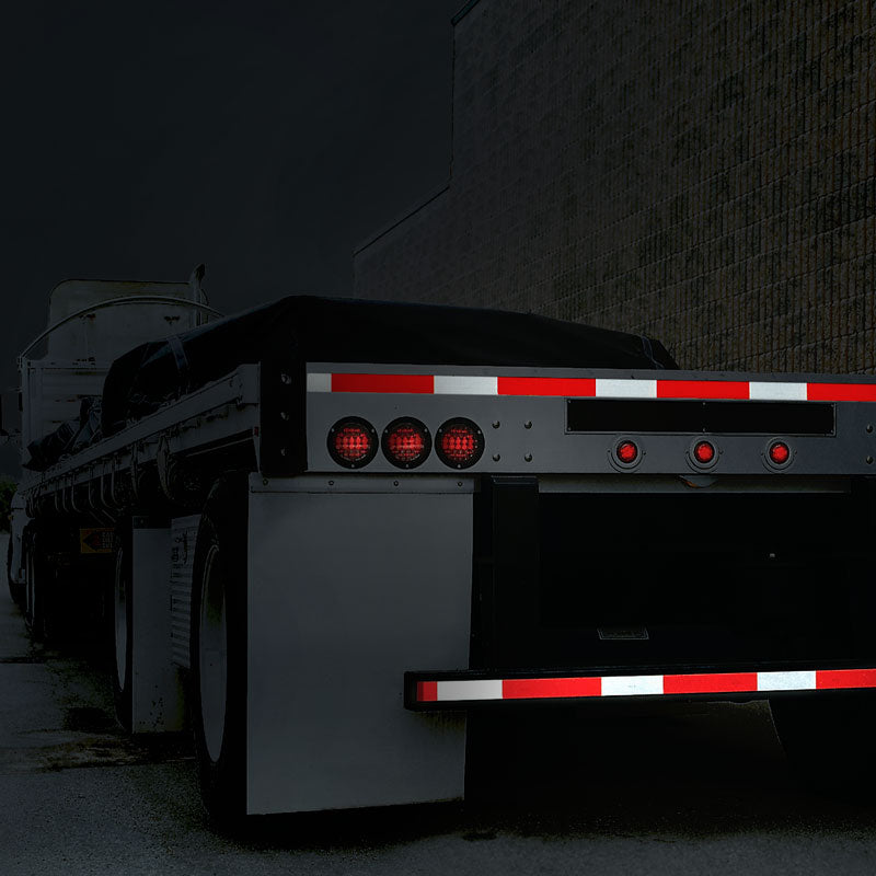 DOT Conspicuity Adhesive Reflective Trailer Tape (7in /11 in white/red pattern)