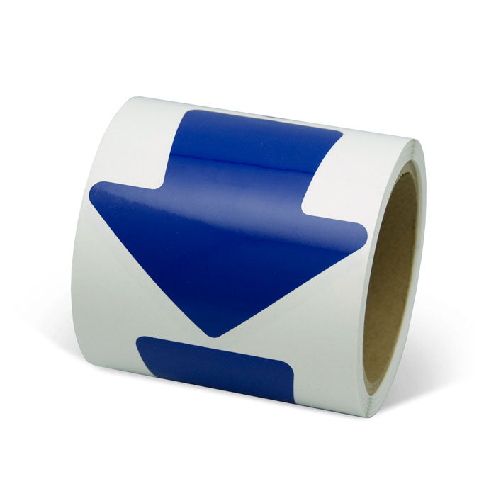 Warehouse Floor and Lane Marking 4 inch Adhesive Arrow Shapes (100/roll)