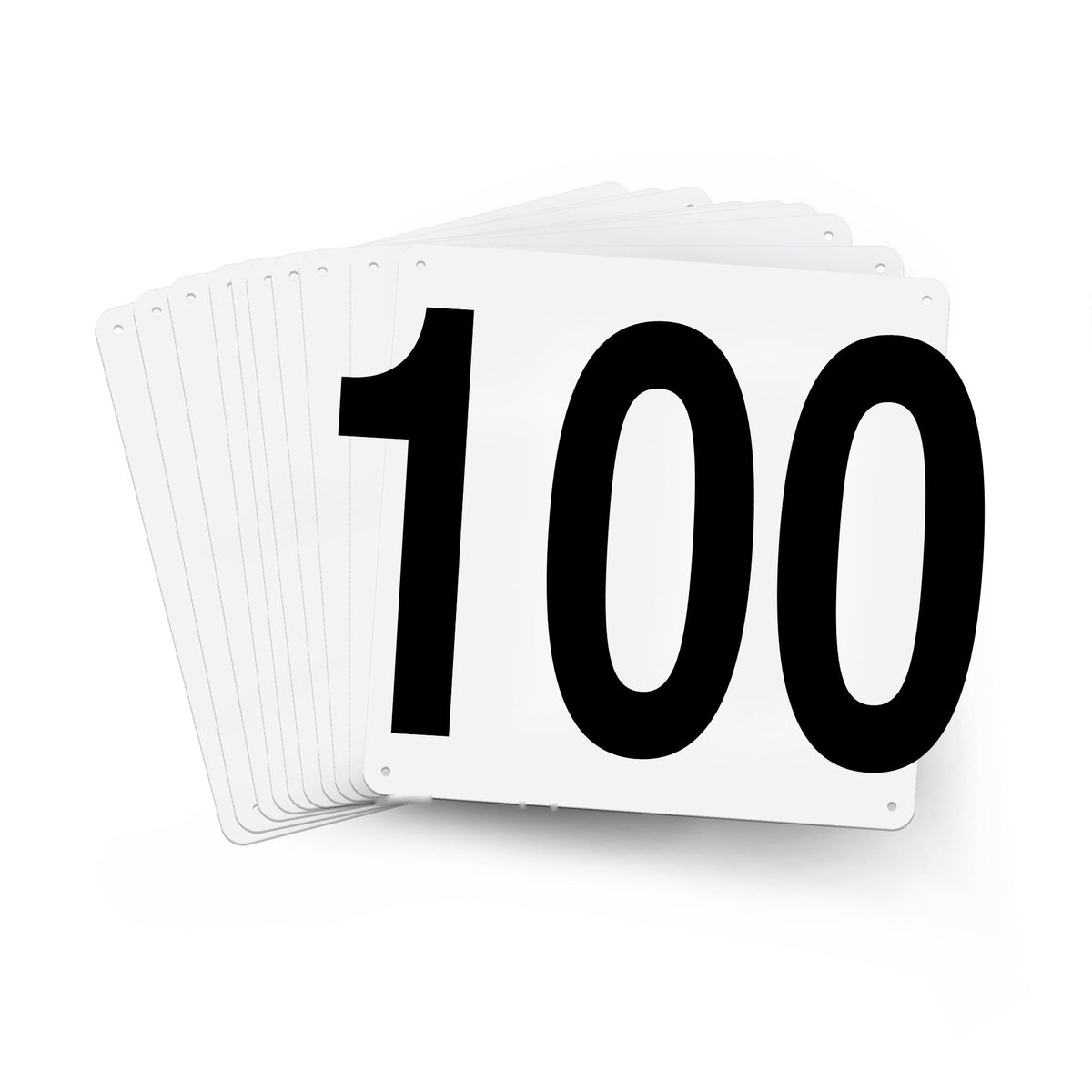 WM12PK91 Warehouse Dock Location Signs (12 in x 12 in) Consecutively Numbered (10 /pkg) Numbers 91-100