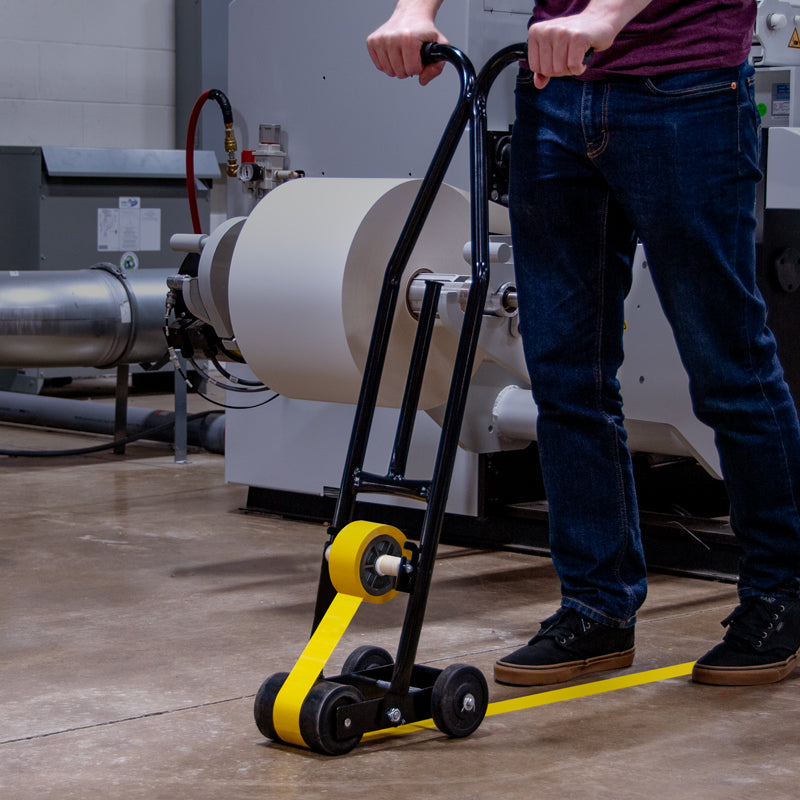 WTD200 Solid Steel Warehouse Lane Self-Wound Marking Tape Applicator