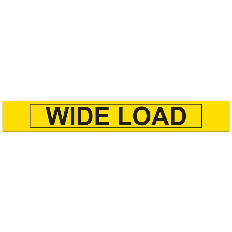 WIDE LOAD Over-Dimensional Load Heavy Haul Transport Signage and Decals (12 in x 96 in)