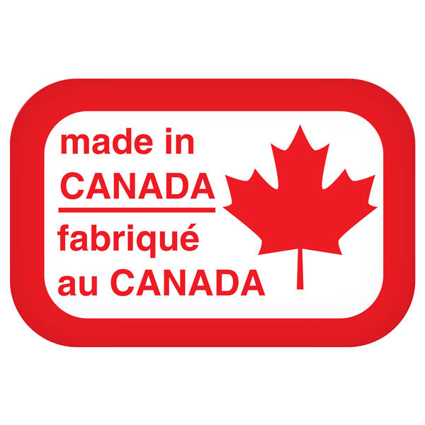 1122P MADE IN CANADA Bilingual Adhesive Labels (0.75 in x 0.5 in) 1,000 /roll