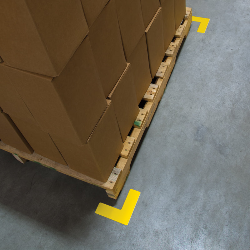 5S/Lean ArmorStripe™ Solid Color High Traffic Ultra-Durable Heavy Duty Adhesive Warehouse Floor and Position Markers (10 /pkg)