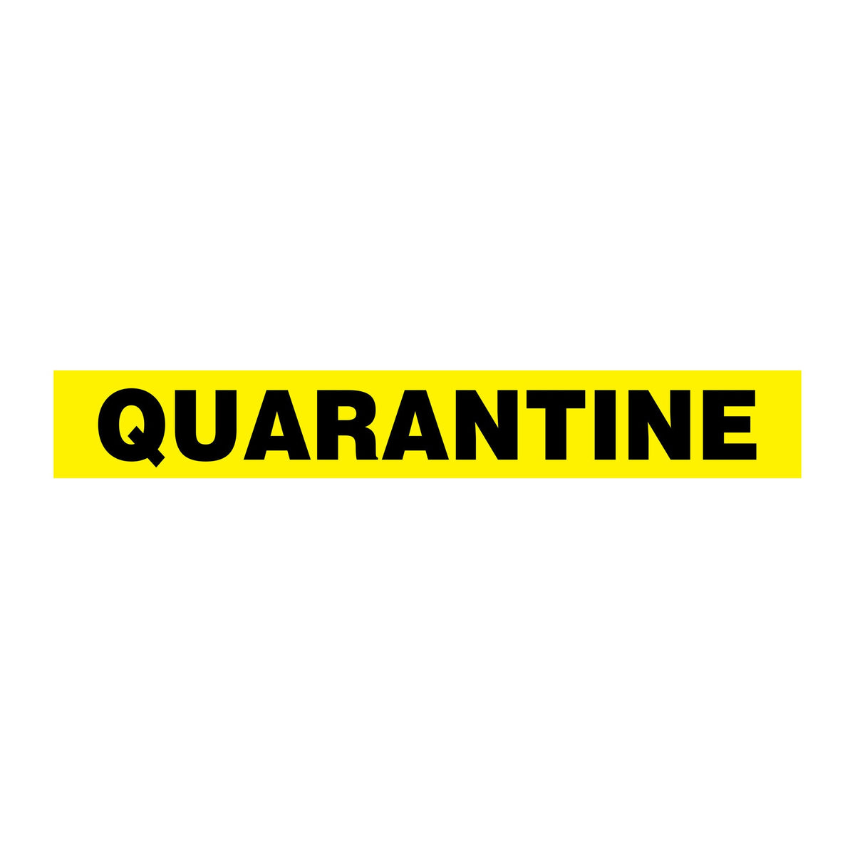 BT1010 Yellow/Black QUARANTINE Barricade Message Safety Tape (3 in x 1,000 ft) 12 /case - Price per Roll