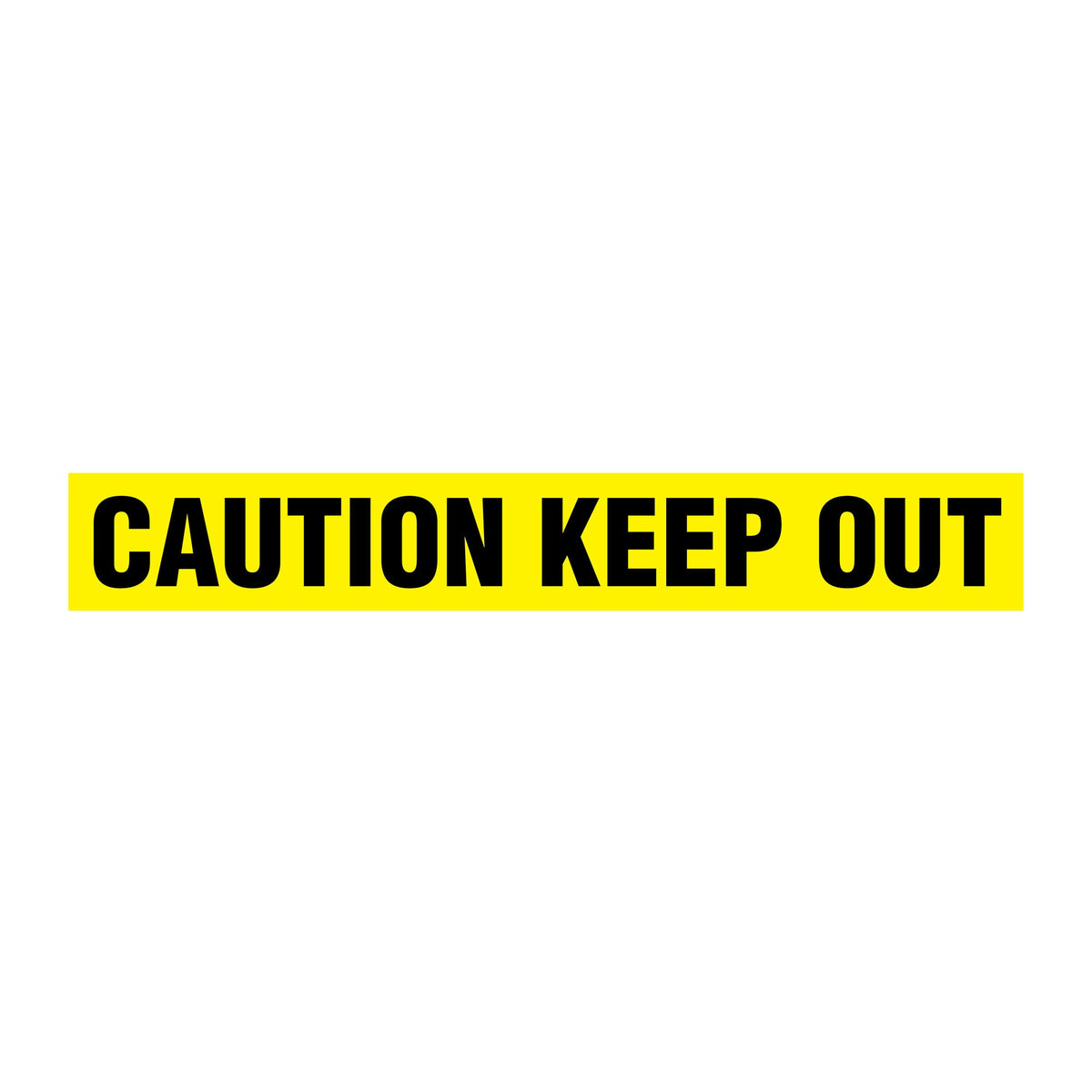 BT1026 Yellow/Black CAUTION KEEP OUT Barricade Message Safety Tape (3 in x 1,000 ft) 12 /case - Price per Roll