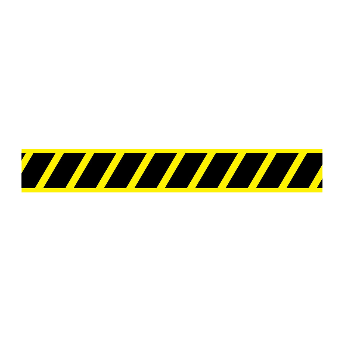 BT1031 Hazard Stripe Yellow/black Barricade Message Safety Tape (3 in x 1,000 ft) 12 /case - Price per Roll
