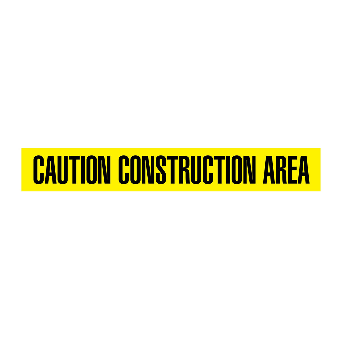 BT1037 Yellow/Black CAUTION CONSTRUCTION AREA Barricade Message Safety Tape (3 in x 1,000 ft) 12 /case - Price per Roll