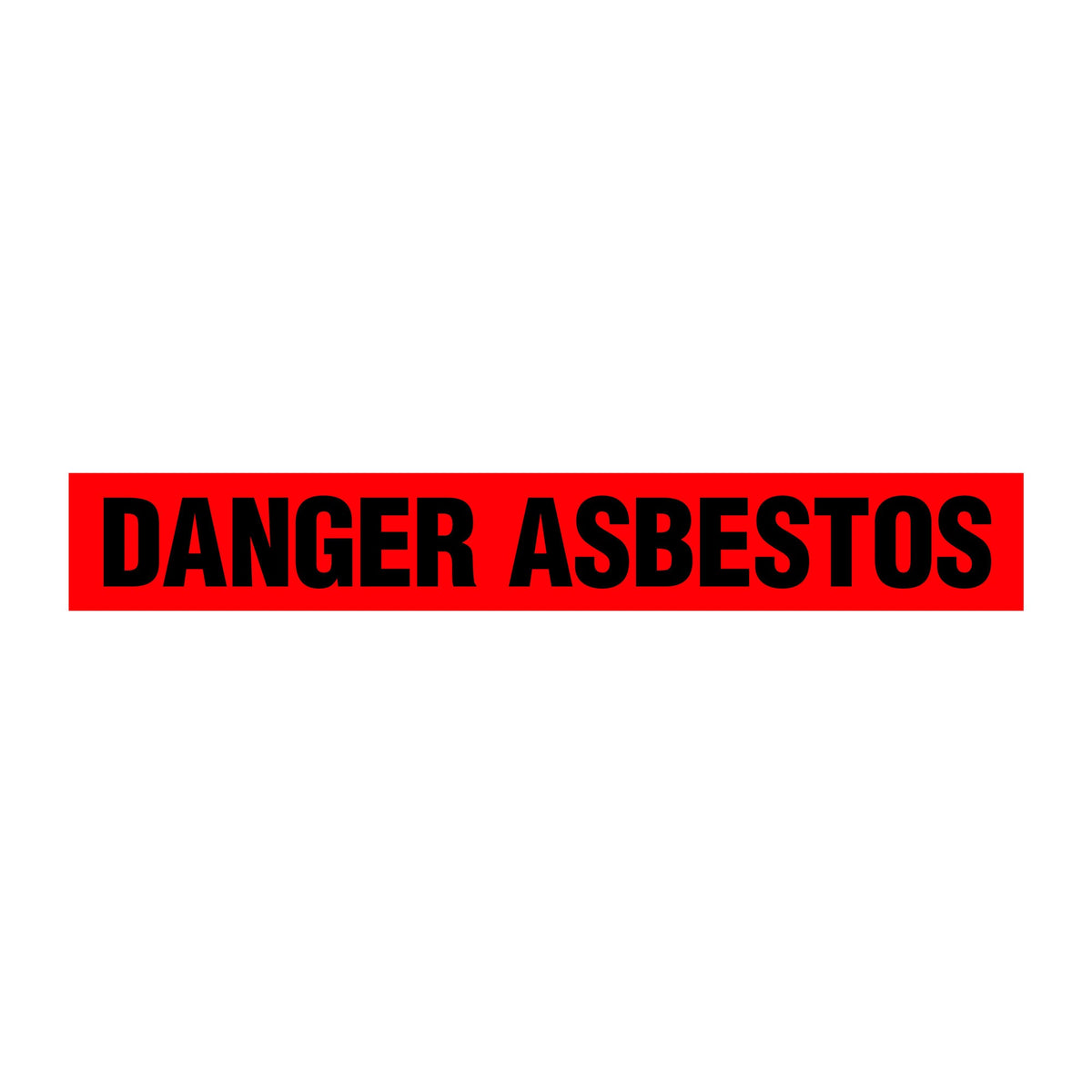 BT1060 Red/Black DANGER ASBESTOS Barricade Message Safety Tape (3 in x 1,000 ft) 12 /case - Price per Roll