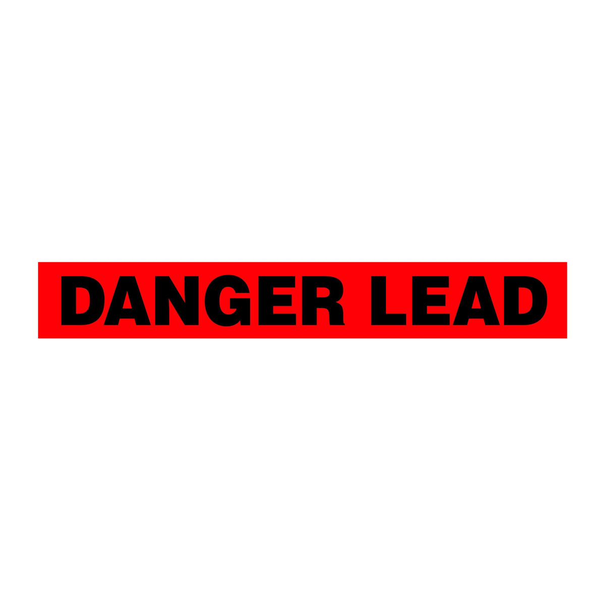 BT1084 Red/Black DANGER LEAD Barricade Message Safety Tape (3 in x 1,000 ft) 12 /case - Price per Roll
