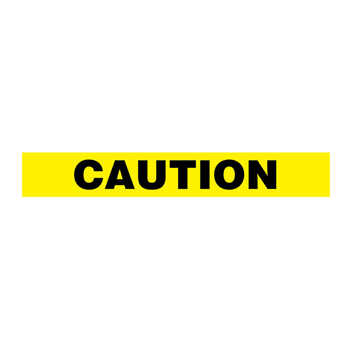 Yellow/Black CAUTION Barricade Message Safety Tape (3 in x 1,000 ft) 12 /case - Price per Roll