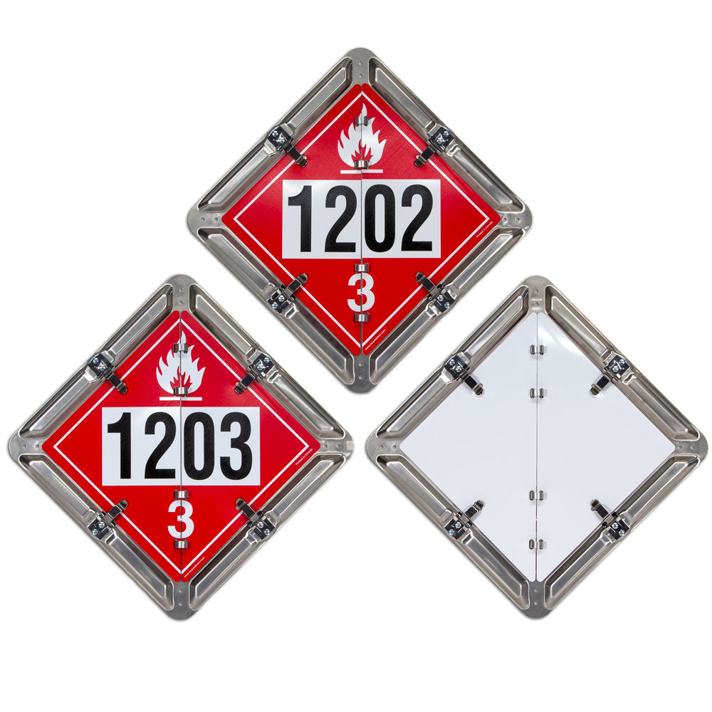2 Page Fuel Ident-O-Flip™ Class 3 UN1202 Class 3 UN1203 Page Placards