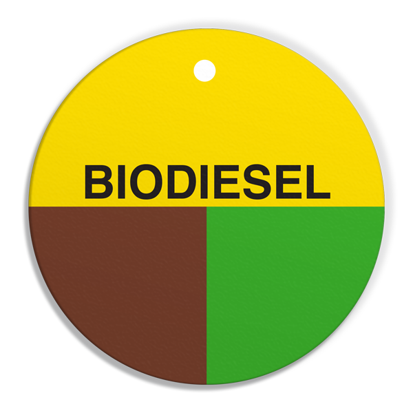 FT118 CPPI BIODIESEL Fuel Identification Tags (2.56" Circle) 250 /pkg