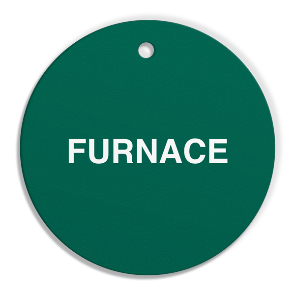 FT121 CPPI FURNACE Fuel Identification Tags (2.56" Circle) 250 /pkg